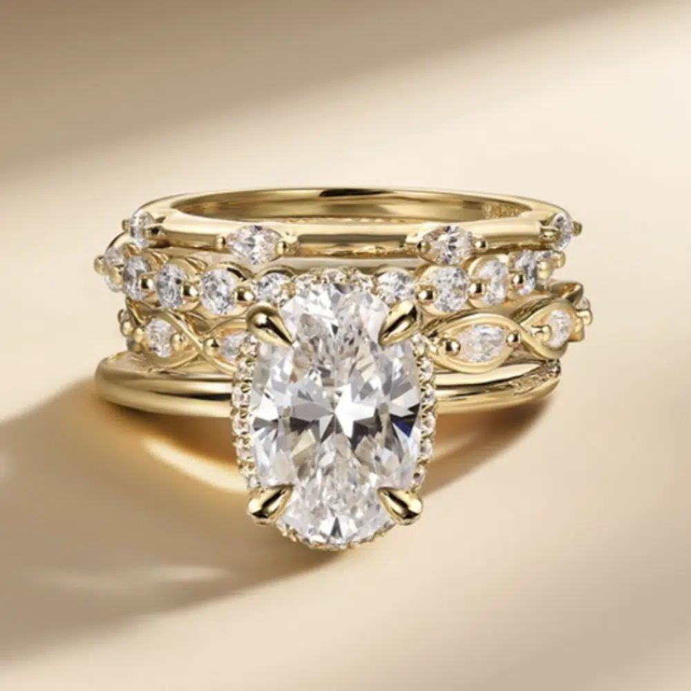 Bague de fiançailles en diamant de laboratoire — AJS Créations